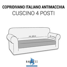 Copridivano Italiano 2 Pezzi ANTIMACCHIA (copridivano + copricuscino) bielastico Elastico 1P 2P 3P 4P - Made in Italy (Bordeaux, Cuscino 4 Posti)