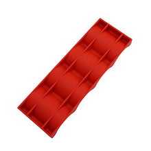BESTonZON - Portabottiglie in Silicone per Frigorifero, Pieghevole, impilabile, per Vino, lattine, Birra, Tappetino (Rosso)