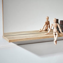 Fackelmann - Set di mobili da Bagno con Specchio LED da 60 cm e 5 Pezzi, Colore: Grigio Antracite