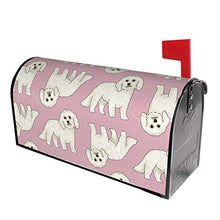 Bichon Fris - Copertura magnetica per cassetta postale con design unico, per giardino, cortile, dimensioni standard, 53 x 45 cm
