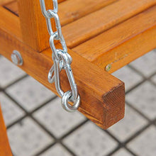 miozzi Dondolo da Giardino 3 Posti in Legno con Baldacchino Swing Blu