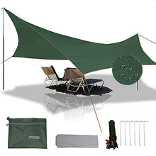 Telone da Spiaggia Anti-Pioggia Tenda Parasole per Amaca, Slimerence, 108'' x 108'' Ripstop Nylon Polyester Cover Telo da Campeggio Shelter, Lightweight Survival Camp Accessori