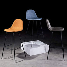 HLL Sgabelli, Cuoio Dell'Unità Di Elaborazione Bar Stool Dining Chair, Pianale da Cucina Sgabelli, 6 Colori/Marrone, 65Cm Altezza Seduta Design Moderno,Grigio Scuro,45X43X65Cm