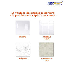 NEWSUMIT Specchio per Il Trucco con Lente d'Ingrandimento 10X con Luce a LED, Specchio cosmetico Illuminato 10X, con Potente Ventosa, Rotazione a 360 ° - utile Anche per i Viaggi.