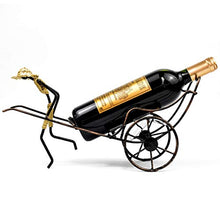 Y DWAYNE Scaffale per Vino Perfetto per Bar, Cantina, Cantina, Cantina, Armadio, ECC, Portabottiglie Non trattato, Bronzo, 38x13,5x20 cm