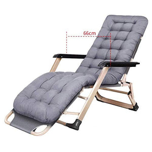 Hfyg Lettino Prendisole Sedie reclinabili con Patio, Sdraio reclinabile reclinabile Chaise Longue (Color : Gray)