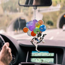 Ornamento da Appendere per Auto di Gatto/Cane con Palloncino Colorato, Ornamento da Appendere Per Auto di Gatto e Palloncino, Ornamento da Appendere per Cane e Palloncino