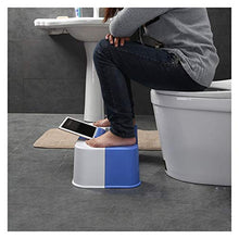 CHENJIAO Squatting Sgabello Slip Igienici Piede Stool Potty Sgabello Squat Crouch Hole Pieghevole Igienici Holder Sgabello Squat Potty Sgabello Design del Telefono (Color : Phone Holder White)