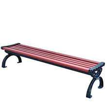 Panchina da giardino panchina da giardino Telaio in fusione di alluminio e legno massello anticorrosivo Sedia da veranda resistente alle intemperie,Con braccioli e schienale,Carico massimo 1100 libb