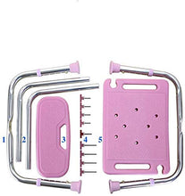 GNLIAN HUAHUA Sedili da Doccia Sgabelli Sgabello Rosa Comfort Schienale Bath Chair Anziani/disabili/Incinta Regolabile in Lega di Alluminio da Bagno Sgabello Antiscivolo Presidente Max.136kg