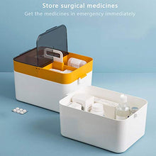 Asixxsix Custodia, Scatola Organizer, Flip Trasparente Portatile a Doppio Strato per Ufficio Domestico