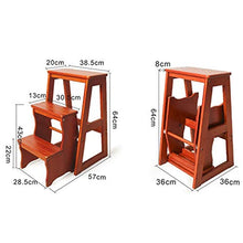 LYQZ Scalette Pieghevoli Sgabelli Sedia per Scale in Legno per Adulti Coperta per casa Giardino Biblioteca 64 Centimetri (Color : C)