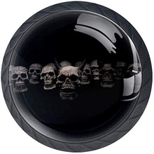 Halloween Sugar Skull Pomelli per Porta Set di 4 Pomelli per Mobili Manopole per Cassetti Cucina Armadio Vetro