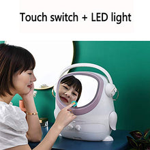 ACEWD Organizzatore di Trucco Scatole per Esposizione di Gioielli E Cosmetici Moderni con Specchio LED, Porta Cosmetici per Bagno, Comò, Vanità E Piano di Lavoro (3 Cassetti),A