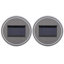Rockyin La Luce Solare del LED Trim 2 Pezzi Acrilico Tazza del Rilievo della Bottiglia Passepartout Inferiore for Tutti i Modelli Auto (Red)