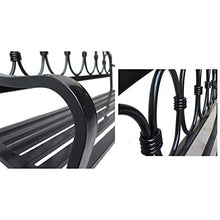 Panche Da Giardino Patio Con Giardino, Mobili Metallo Panchine Tempo Libero All'aria Aperta, Panche Telaio In Acciaio Con Braccioli E Schienali Cavi, Per Le Piazze Di Strada Cortile Porticato