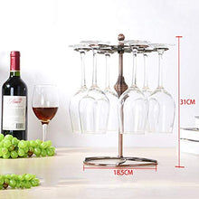 LHQ-HQ basamento di vetro di vino rosso prugna bicchiere di vino di alta cremagliera giù a testa in calice cremagliera del vino rosso portabicchieri creativo bicchiere di vino rosso cremagliera a test