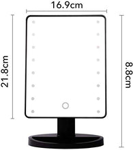 LBWARMB Trucco Specchio con luci Specchio cosmetico da Tavolo/ingranditore Vanity Trucco Specchio/Specchio da Viaggio Portatile con luci a LED/Rotazione a 180