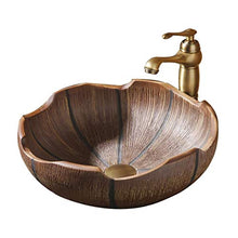 Squisita Porcellana Lavandino Paese Americano Bagno Lavello Ceramica personalità Creativo Lavabo Arte Lavaggio Resistente al Freddo Lavabo da Appoggio 41 X 15 Cm