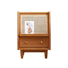 H-CAR Comodino da Comodino Comodino Nordico Comodino in Legno massello Rattan Comodino Nordico Piccolo per Camera da Letto Bagno Soggiorno