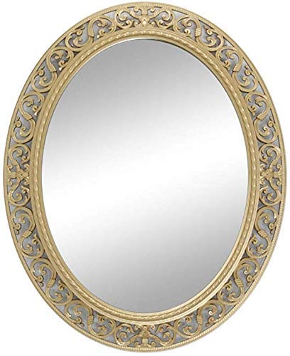 JKCKHA Ovale Hollow Bagno Trucco dello Specchio, Parete Impermeabile Hanging Decorativo dello Specchio di Bellezza, Dressing Specchio (Colore: 2#) Decorazioni per la casa