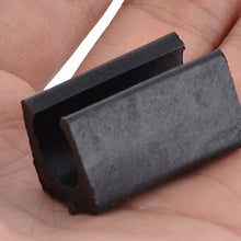 sourcingmap 20pz Mobili Piedi Antiscivolo PE Scivoli Tubo Sedia Piede Tappi Protezione Pavimento Antigraffio Nero 13mm