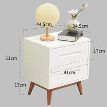 Comodino Tavolino Comodino con Cassetto di Stoccaggio Cassetto Adatto a Soggiorno e Camera da Letto (Color : White, Size : One Size)