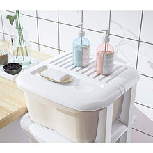 TXXM fabbricazione cassettiera Cucitura armadio cassetto di stoccaggio slot armadio bagno cucina rack di stoccaggio (Colore: gelato B, Dimensioni: 37 cm)