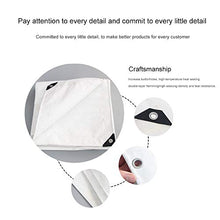 N / C Telone Impermeabile Resistente 6.5 * 9.8Ft, Telo Universale Bianco, con Occhielli per Fori in Metallo Pieghevoli, per mobili da Giardino Copertura Antipioggia per Piscina