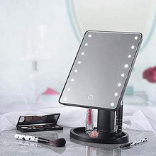 UYZ Specchio da toeletta per la Pulizia dello Specchio Portatile Princess a LED con Luce Touch Screen Lampada da Tavolo Specchio da toeletta Quadrato