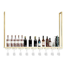 zyl Portabicchieri da Vino sospeso mensola portaoggetti Decorativo portabicchieri Capovolto in Acciaio Inox portabicchieri in Acciaio Inox Porta Calice (Dimensioni: 120 * 35 cm)