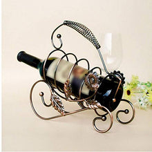 KUMOPYU Cremagliera del Vino del Fiore del Sole Cremagliera del Vino Creativa Portabottiglie del Vino Appeso Bar della Barca dei Pirati Portabottiglie Decorazione della Casa Forniture per Bar-Bronzo