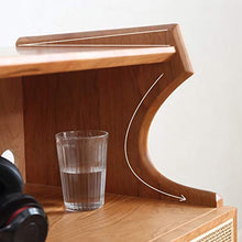 Diaod Comodino in Legno massello Comodino Moderno Semplice in Rattan Divano Comodino Piccolo Appartamento Comodino Camera da Letto
