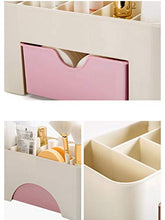 Organizzatore per trucchi, cosmetici, gioielli, espositore per riporre oggetti di trucco, con cassetto, portapenne in plastica, per camera da letto, bagno, regalo ideale per le donne