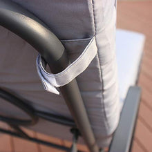 IKAYAA Sdraio da Giardino, Rattan Lettino Prendisole con Cuscino,Set 2X Sedia a Sdraio Schienale Regolabile Giardino Spiaggia Lettino da Sole