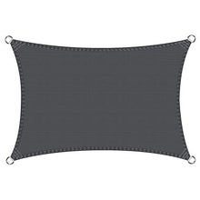 Cool Area Tenda a Vela Rettangolare 2.5 x 4 Metri Protezione Raggi UV, Vela Ombraggiante Resistente e Traspirante per Giardino Balcone Terrazza, Colore Grafite