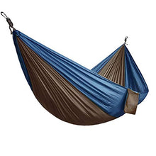 ROEWP Amaca da Campeggio Giardino Leggero Camping Hammock 2 Persone Parachute Amaca all'aperto for Adulti Backpacking di Sonno di Corsa Swing Grande Letto Amaca, carico 300 kg, 290 * 140cm Portatile