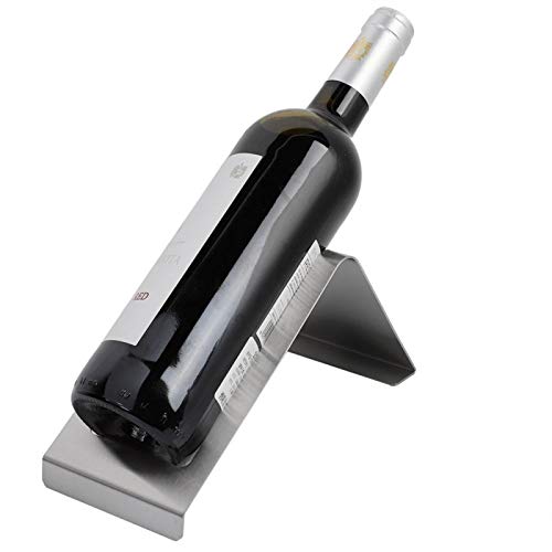 HERCHR Portabottiglie Vino,Porta Bottiglie da Vino Portabottiglie Frigo Porta Vino Champagne in Acciaio Inossidabile per Singolo Bottiglie
