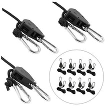 Ratchet Hanger corda regolabile Grow Hanger Luce per Grow Fan pianta Filtro Light Room Attrezzature 8pcs accessori per la casa Mobili da giardino
