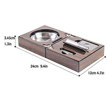 Sigaro Creativo di Sigaro di Viaggio Regalo Set di Legno Valigia di Legno Supporto per Cenere Staffa in Acciaio Inox Decorazione Domestica Regali Indoor BJY969