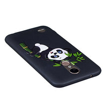 Custodia Cover LG K10 2017 Silicone,Ukayfe Ultraslim Case in TPU Nero Custodia Morbida Soft Protettiva Custodia Brillantini Resistente ai Graffi Antiscivolo Case Antiurto per LG K10 2017-Bamboo Panda