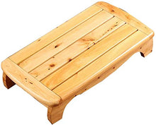 Sgabello Scaletta Pieghevole Sgabello da bagno Divano in legno Poggiapiedi passo Panchetta Piccola Sgabello Cedro Rettangolo Tappetino in legno Sgabello da doccia Pedalo impermeabile antiscivolo Panca
