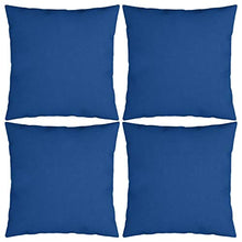 Buyounger Cuscini Decorativi 4 pz Blu Reale 40x40 cm in Tessuto