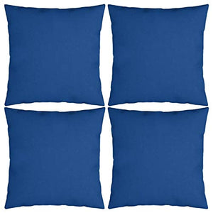 Buyounger Cuscini Decorativi 4 pz Blu Reale 40x40 cm in Tessuto