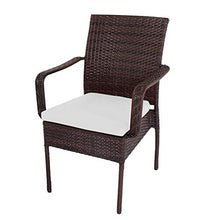 PICTURESQUE - Cuscini per sedia per divano, patio, cucina, sala da pranzo, ufficio, 45 x 45 cm, 2 pezzi, colore: Bianco
