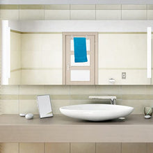 Relaxdays Portasciugamani per Porta e Armadio, da Appendere, Acciaio Inox, Senza Fori, per la Cucina e il Bagno, Bianco