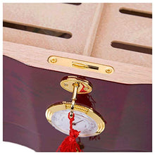 WRJY Scatola per sigari Humidor per sigari, può Contenere 100 sigari, Armadietto per sigari con igrometro e umidificatore, Fodera in Legno di Cedro, Scatola portaoggetti per Vernice luc