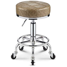 XZGang Bellezza Sgabello, Cuoio Con Ruote sedia girevole Pianale da cucina Camera da letto Soggiorno Guardaroba Sgabelli altezza regolabile Crea vita semplice ( Color : I , Size : 52-65CM )