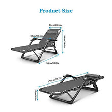 HaoLi Sedia da Giardino reclinabile reclinabile, Chaise Longue Sdraio Pieghevole Impermeabile Leggera per Patio Esterno Spiaggia Campeggio, Grigio