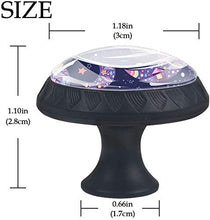 Moon Star Pattern Navy Night Pomelli per Porta Set di 4 Pomelli per Mobili Manopole per Cassetti Cucina Armadio Vetro